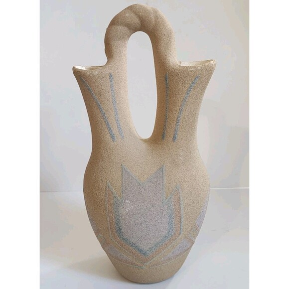 Art Pottery Wedding Vase‎ Native American Navajo  Signed - Picture 1 of 7